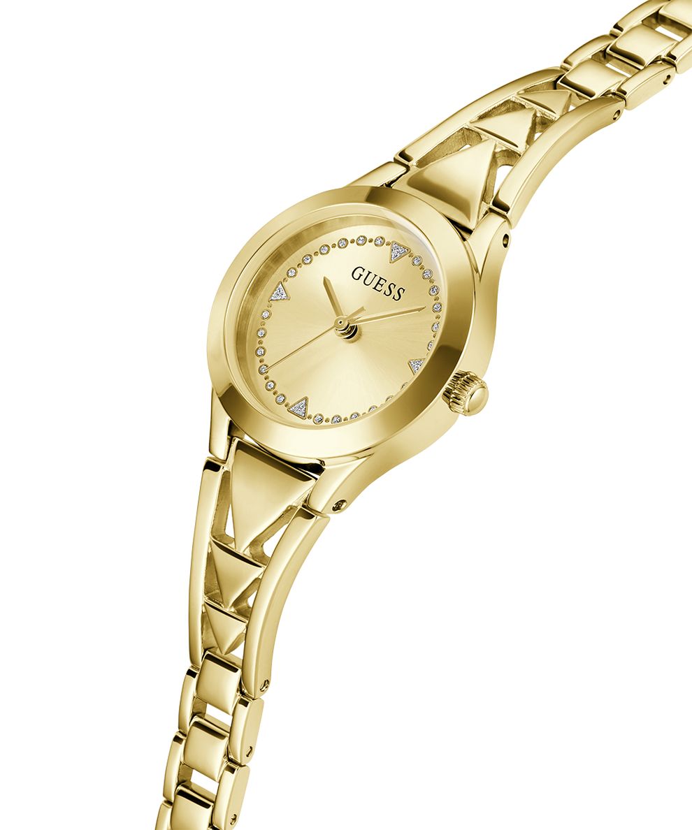 GW0609L2 GUESS Ladies Gold Tone Analog Watch lifestyle angle
