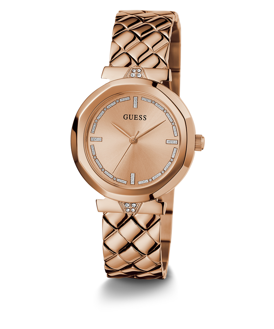 GUESS Ladies Rose Gold Tone Analog Watch main image