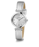 GUESS Ladies Silver Tone Analog Watch