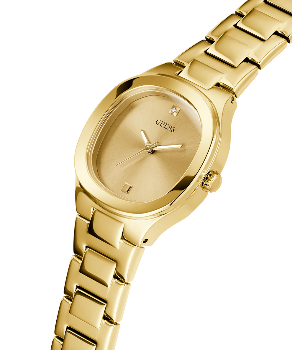 Gold plated 2025 guess watch