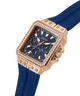 GUESS Ladies Blue Rose Gold Tone Multi-function Watch lifestyle image