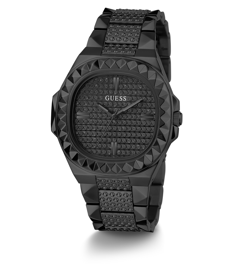 GW0622G2 GUESS Mens Black Analog Watch angle