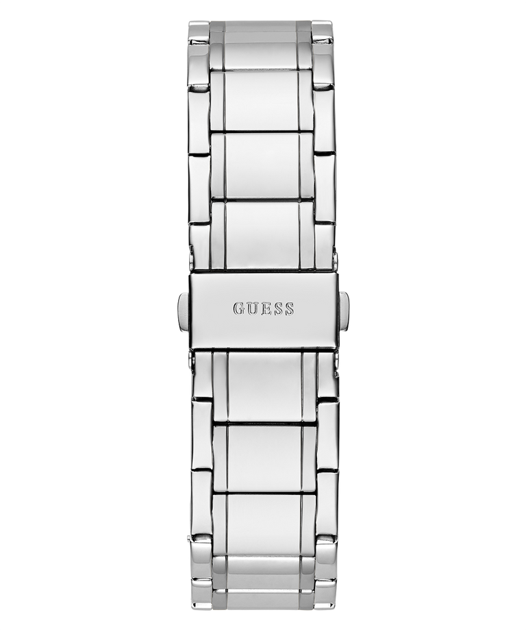 GUESS Mens Silver Analog Watch back