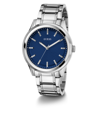 GUESS Mens Silver Analog Watch