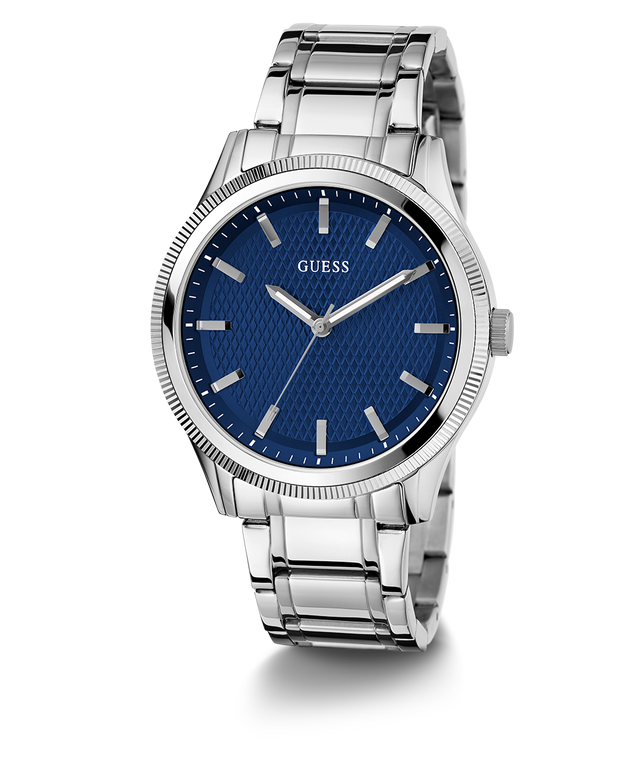 GUESS Mens Silver Analog Watch