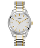 GUESS Mens 2-Tone Silver Analog Watch