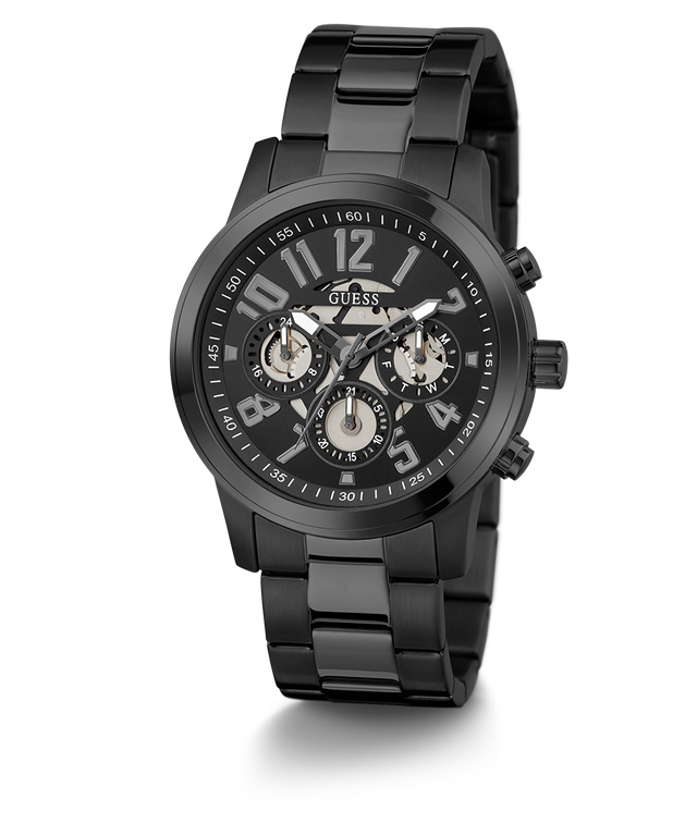 Reloj multifunción negro GUESS para hombre