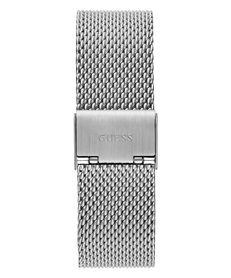 GUESS Mens Silver Tone Analog Watch