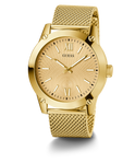 GUESS Mens Gold Tone Analog Watch