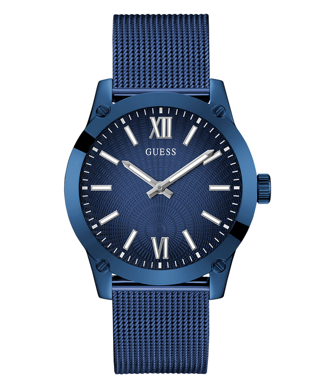 GUESS Mens Blue Analog Watch