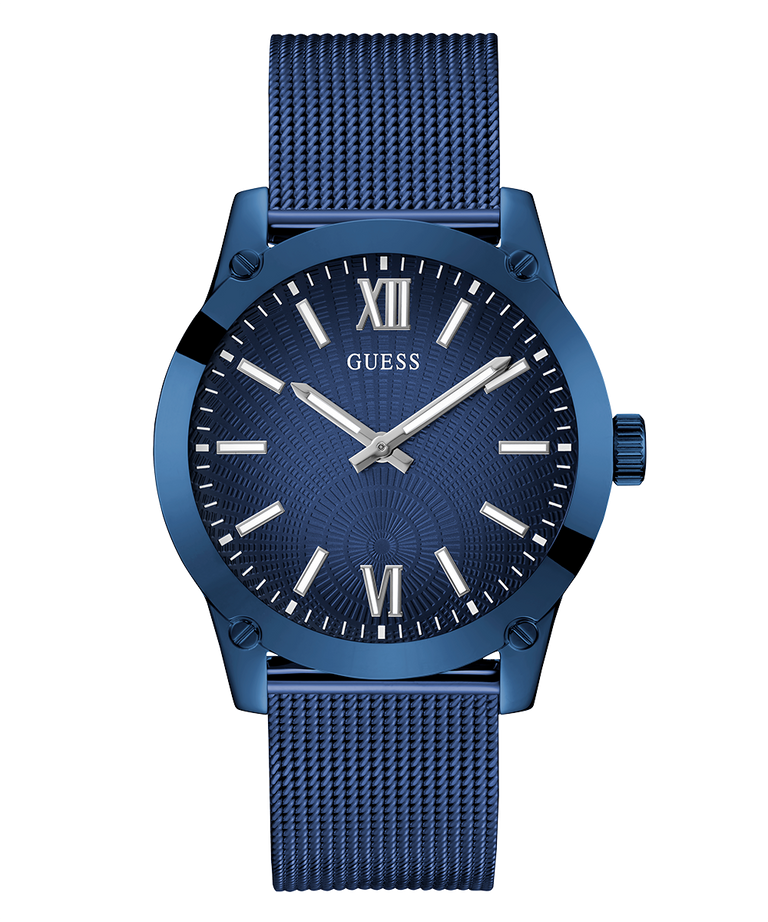 GUESS Mens Blue Analog Watch