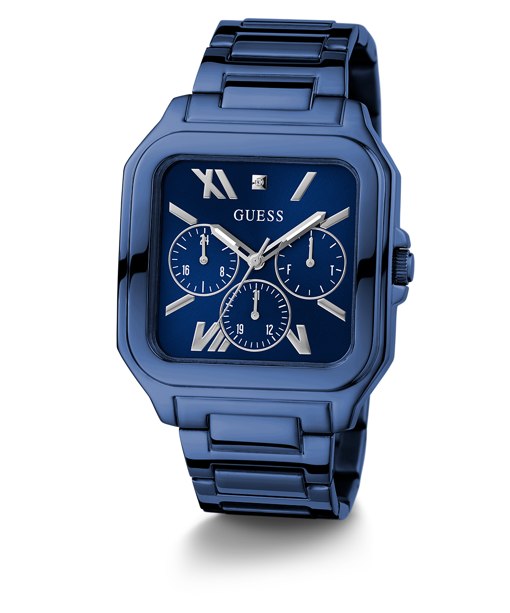 Guess blue discount metal watch