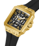 GUESS Mens Black Gold Tone Multi-function Watch lifestyle