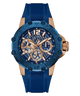 GUESS Mens Blue 2-Tone Multi-function Watch