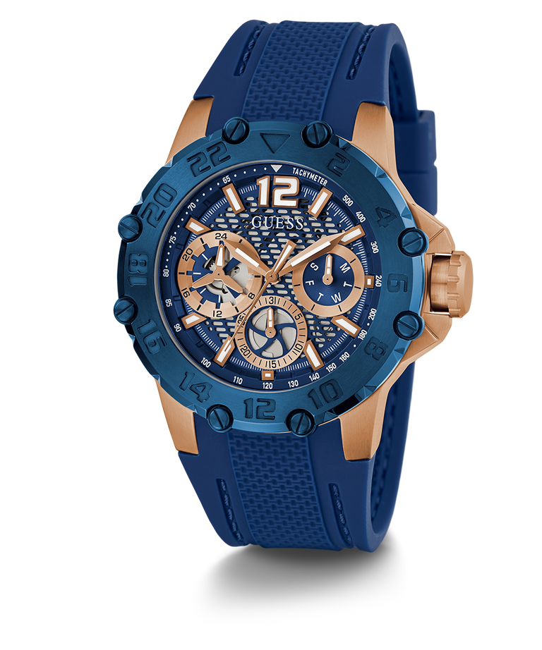 GUESS Mens Blue 2-Tone Multi-function Watch - GW0640G3 | GUESS Watches US