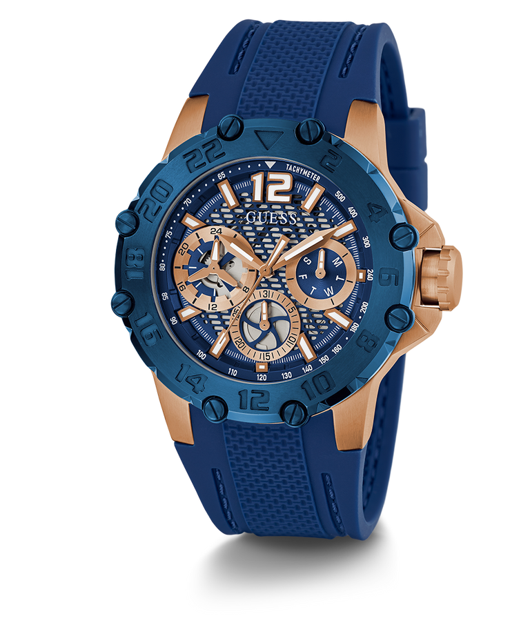 Guess watches blue sales dial
