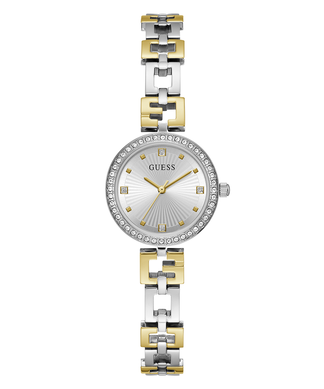 GUESS Ladies 2-Tone Silver Tone Analog Watch