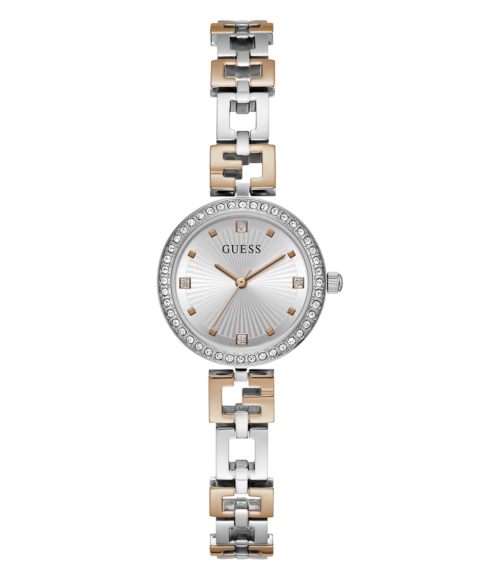 GUESS Ladies 2-Tone Silver Tone Analog Watch