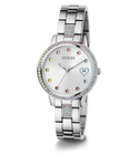 GW0657L1 GUESS Ladies Silver Tone Date Watch angle