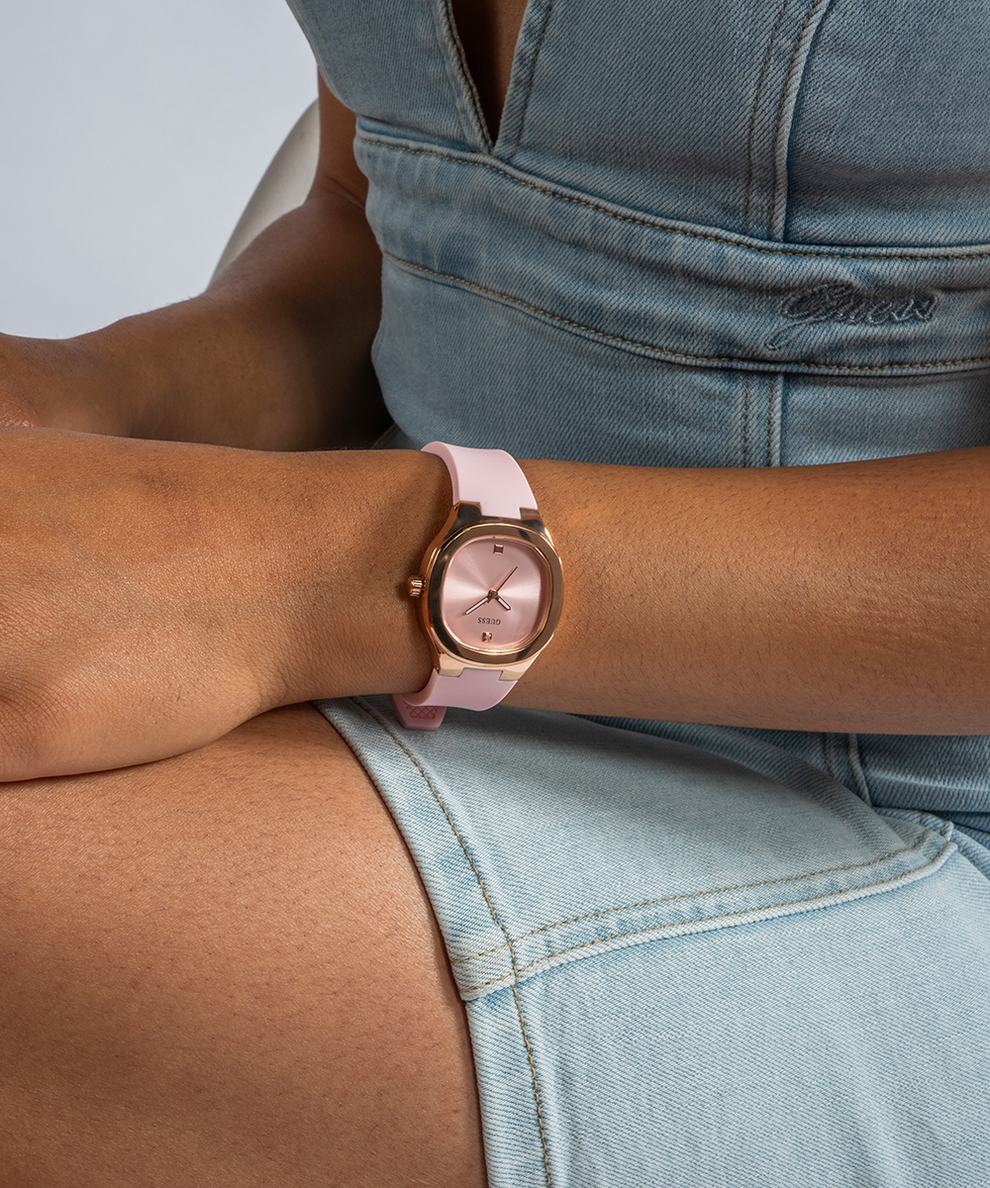 Pink rose gold sales watch