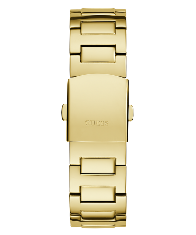GUESS Mens Gold Tone Analog Watch back