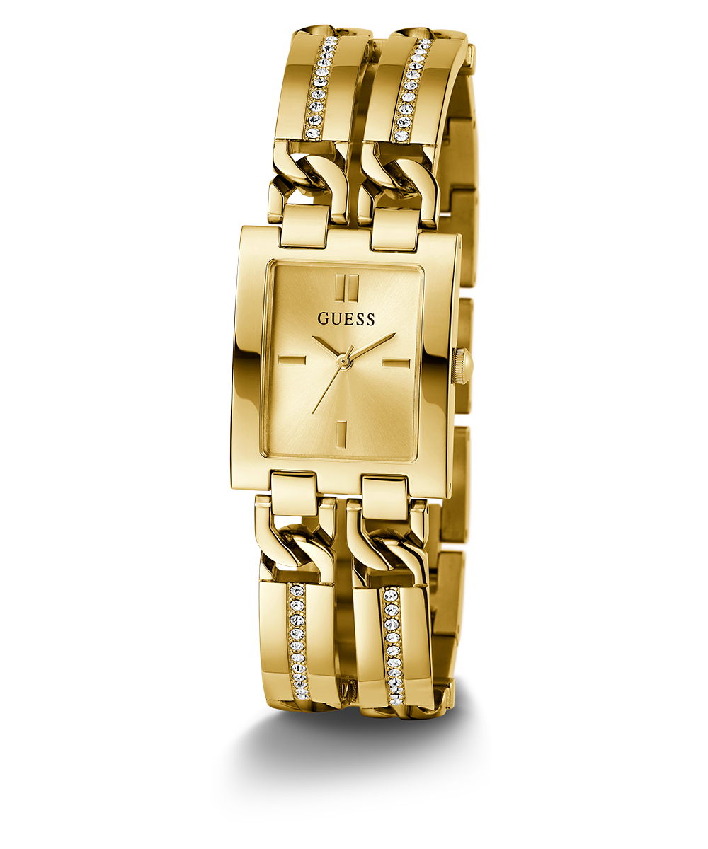 Guess Women's Cosmo Analog Gold Tone Stainless Steel Bracelet Watch |  Dillard's