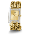 GUESS Ladies Gold Tone Clear Analog Watch angle