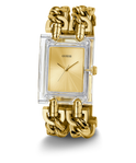 GW0669L1 GUESS Ladies Gold Tone Clear Analog Watch angle