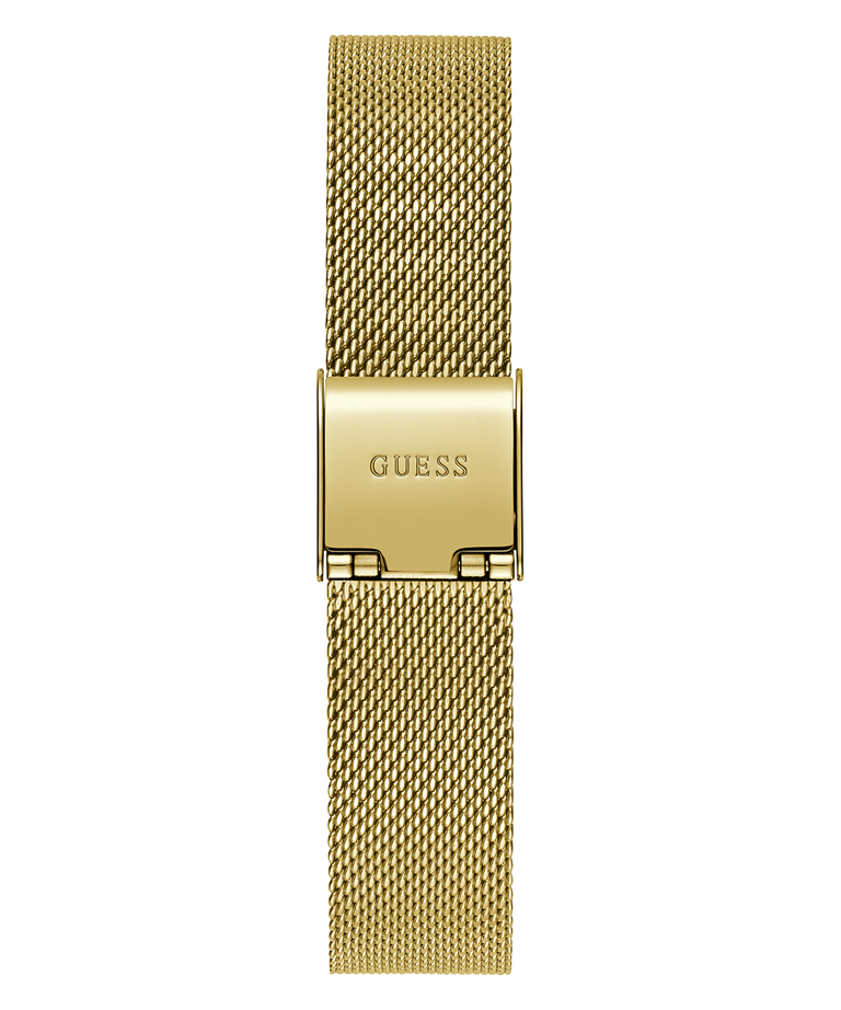 GUESS Ladies Gold Tone Analog Watch back view