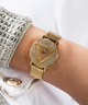 GUESS Ladies Gold Tone Analog Watch lifestyle watch on arm