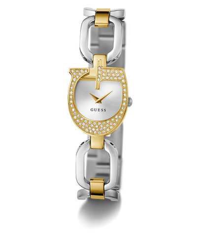 GW0683L6 GUESS Ladies 2-Tone Gold Tone Analog Watch angle