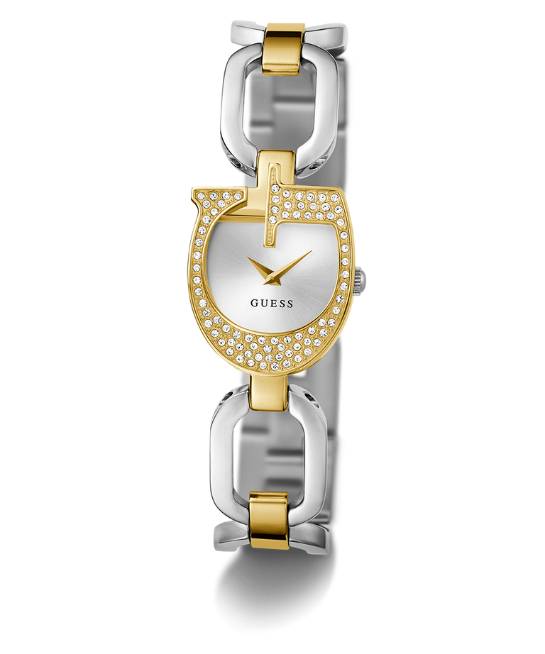 GW0683L6 GUESS Ladies 2-Tone Gold Tone Analog Watch angle