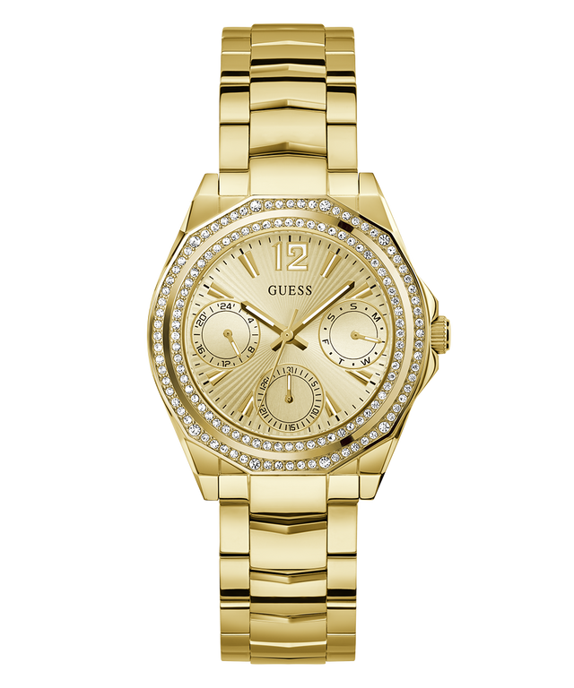 GUESS Ladies Gold Tone Multi-function Watch straight