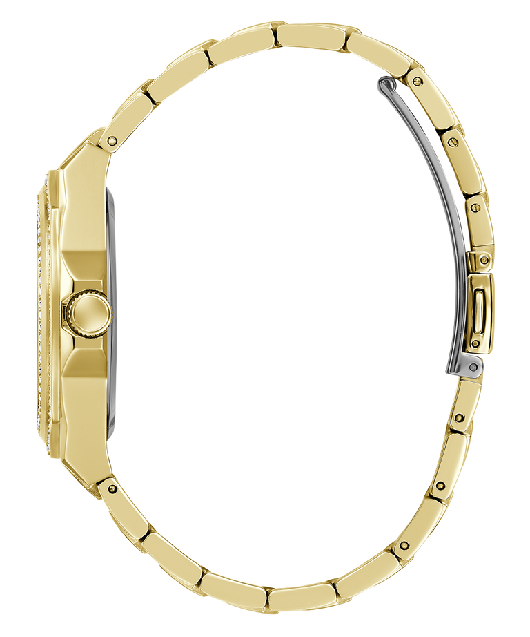 GUESS Ladies Gold Tone Multi-function Watch side view