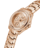 GUESS Ladies Rose Gold Tone Multi-function Watch lifestyle angle