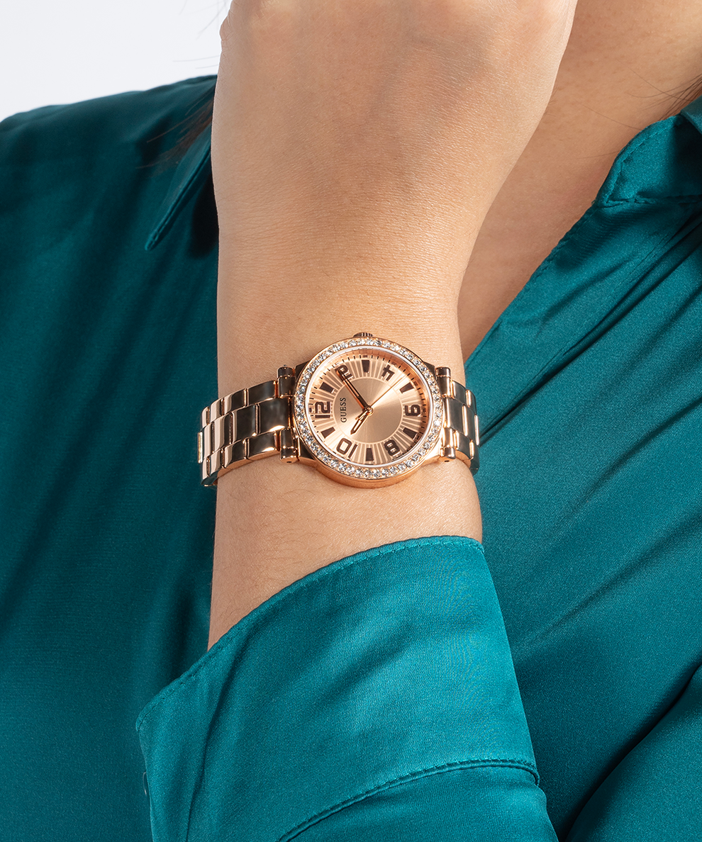 Guess Analog Watch in Rose Gold Tone | MYER Guess Analog Watch in Rose Gold Tone | MYER