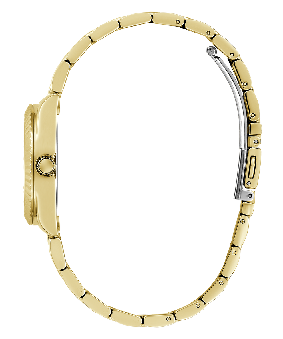 GUESS Ladies Gold Tone Analog Watch side view