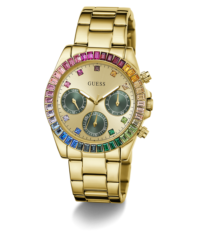 GW0690L4 GUESS Ladies Gold Tone Multi-function Watch angle