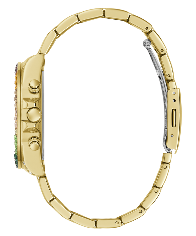 GUESS Ladies Gold Tone Multi-function Watch side