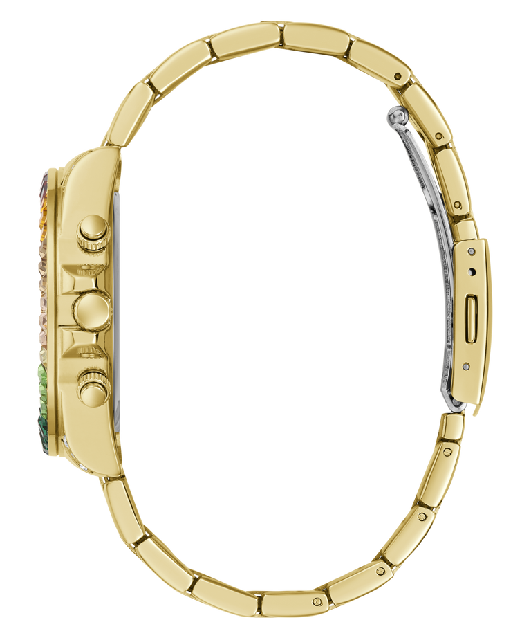GUESS Ladies Gold Tone Multi-function Watch side