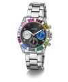 GUESS Ladies Silver Tone Multi-function Watch angle