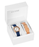 GW0692L2 GUESS Ladies Rose Gold Tone Analog Watch Box Set watches in box