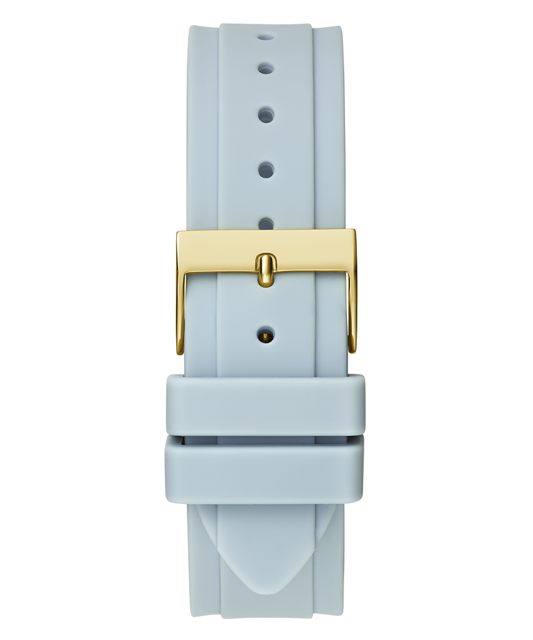GUESS Ladies Blue Gold Tone Multi-function Watch back view