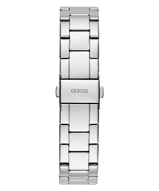 GW0696L1 GUESS Ladies Silver Tone Multi-function Watch  back view