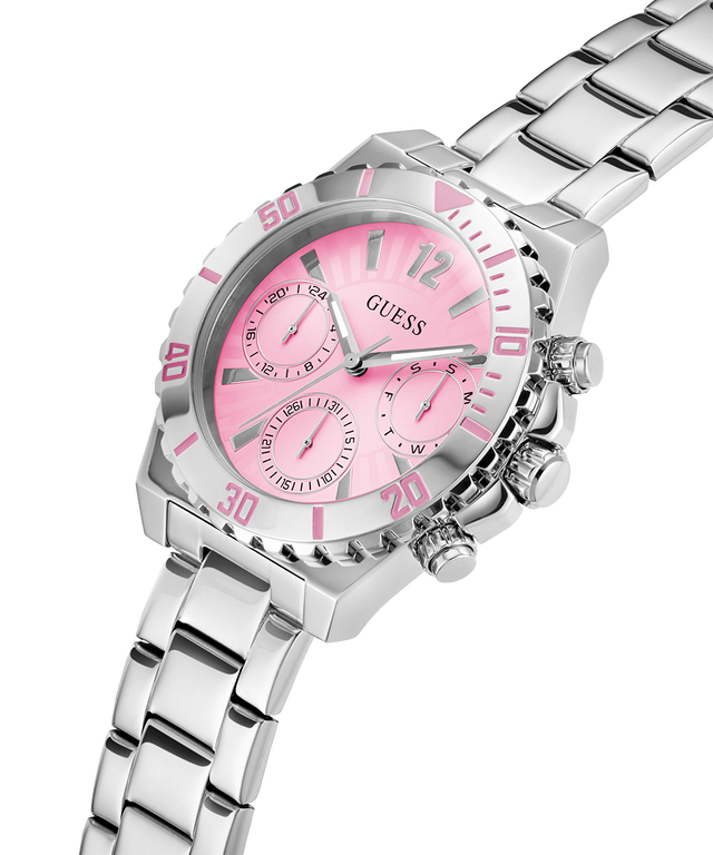 GUESS Ladies Silver Tone Multi-function Watch - GW0696L1 | GUESS GUESS Ladies Silver Tone Multi-function Watch - GW0696L1 | GUESS