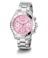 GW0696L1 GUESS Ladies Silver Tone Multi-function Watch angle 