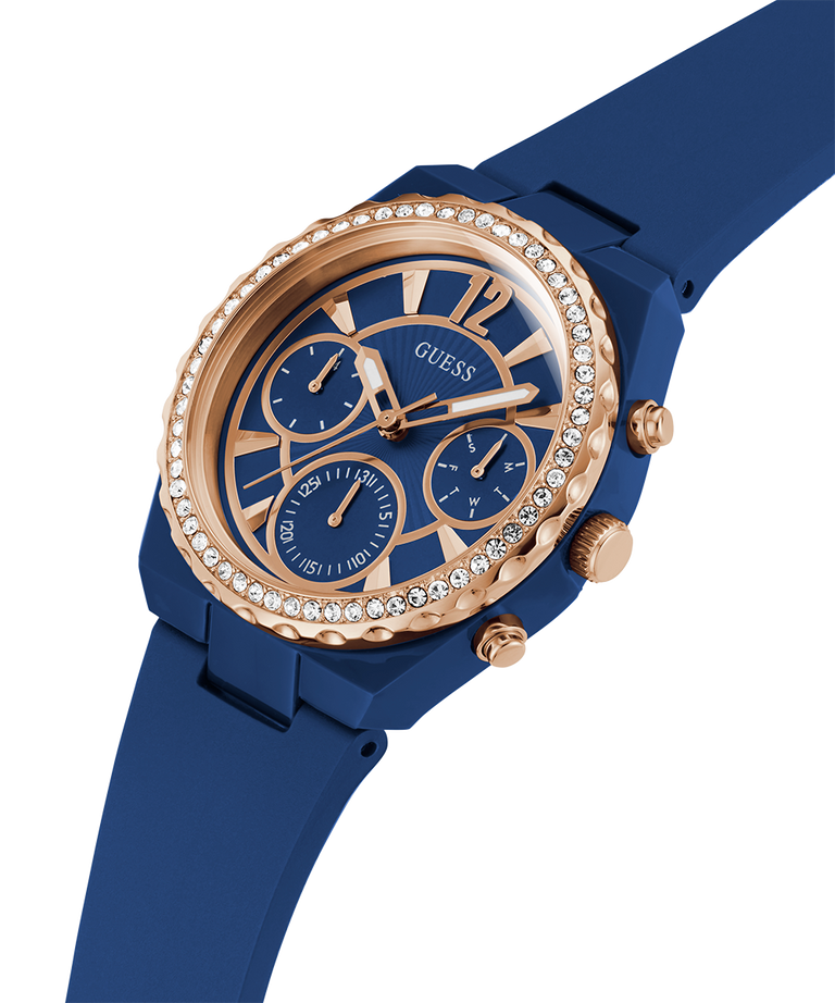 GW0697L3 GUESS Ladies Blue Multi-function Watch lifestyle angle