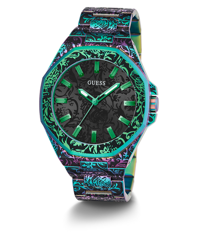 GW0700G3 GUESS Mens Iridescent Analog Watch angle