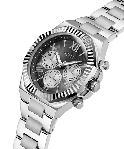 GUESS Mens Silver Tone Multi-function Watch lifestyle angle