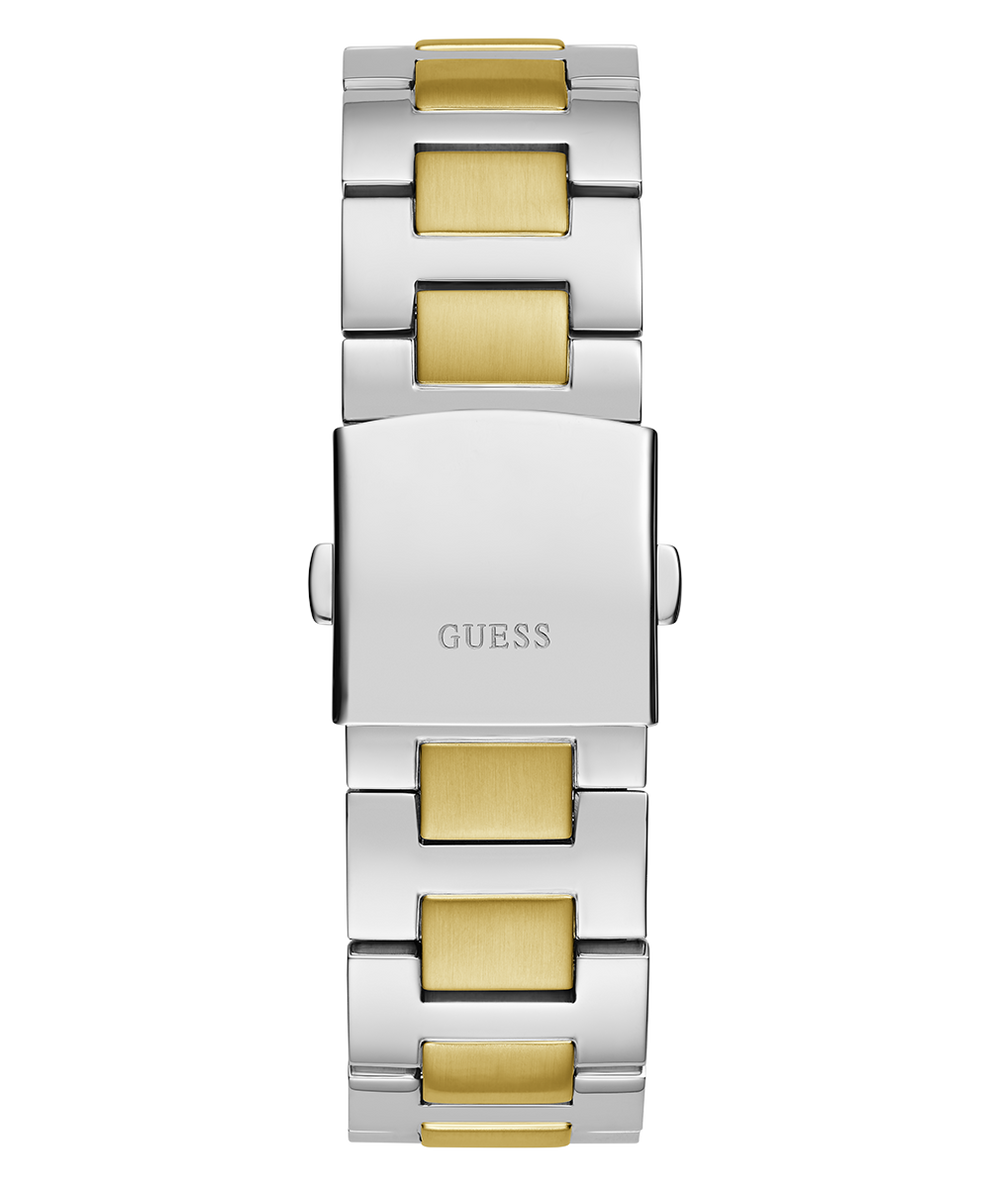 GUESS Mens 2-Tone Multi-function Watch back view